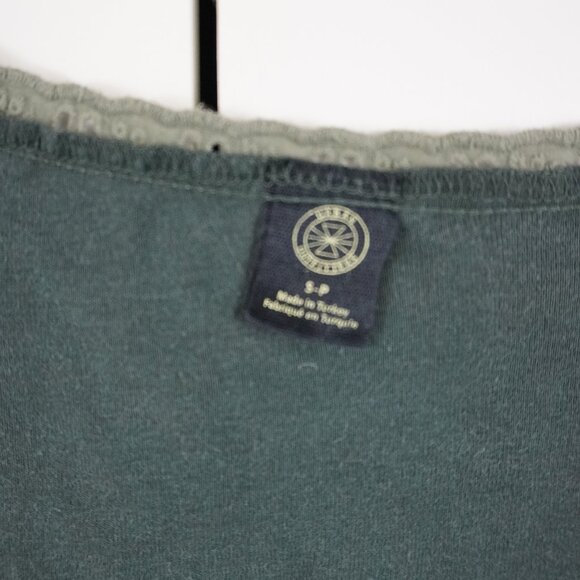 Urban Outfitters "Maxeene" Long Sleeve Lace-Up Mini Dress with Crochet Trim - Picture 7 of 8